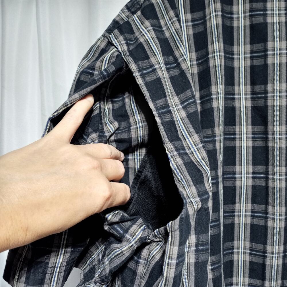 Harley-Davidson Men's Black & Gray Plaid Performance Short Sleeve Shirt Size 2XL - Picture 4 of 14